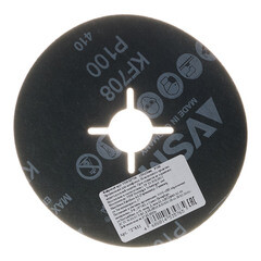 Круг фибровый шлифовальный по металлу VSM 125х22 мм P100 со шлицами - фото 3