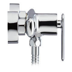 Смеситель для душа без излива Lavelly Vertex хром/белый с лейкой однорычажный (673096) - фото 8