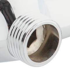 Смеситель для душа без излива Lavelly Vertex хром/белый с лейкой однорычажный (673096) - фото 6