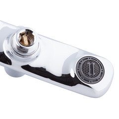 Смеситель для ванны Lavelly Vertex хром однорычажный с коротким изливом с лейкой (673102) - фото 13