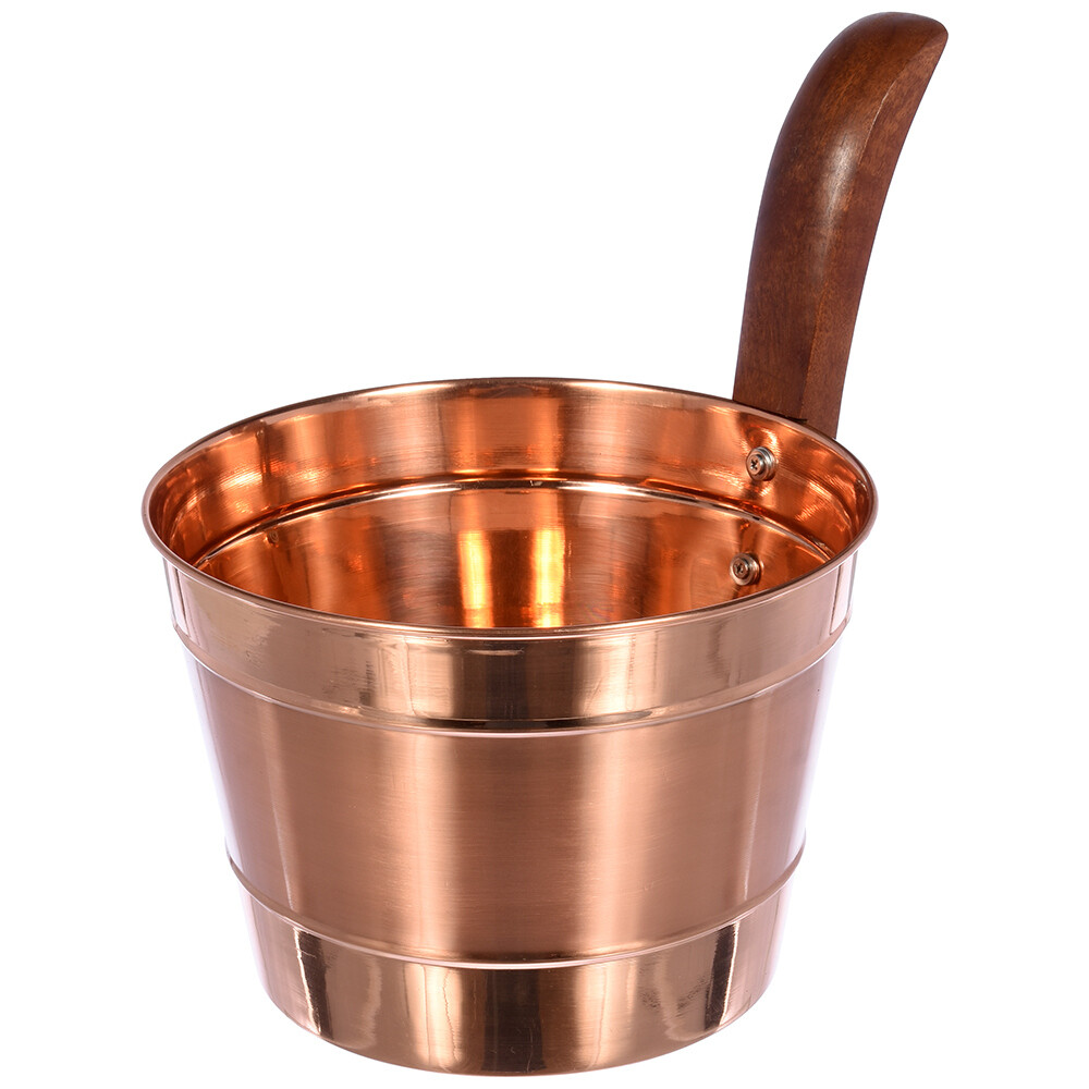 Изображение товара Бадья Банные штучки Медная 4 л с деревянной ручкой