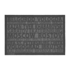 Коврик придверный Vortex Citi 40х60 см серый