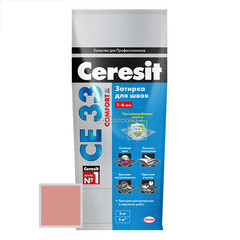 Затирка цементная Ceresit СЕ 33 49 кирпичный 2 кг