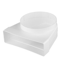 Соединитель угловой пластиковый для плоских воздуховодов 60х204 мм с круглыми d160 мм - фото 1