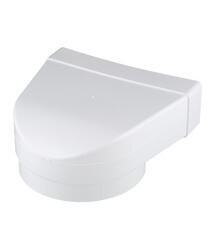 Соединитель угловой пластиковый для плоских воздуховодов 60х204 мм с круглыми d160 мм - фото 3