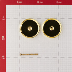 Заглушка декоративная круглая розетка золото - фото 2