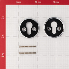 Ключевина 2018 круглая розетка хром - фото 2