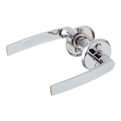 Ручка дверная круглая розетка хром (680206) - фото 3