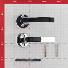 Ручка дверная круглая розетка хром (680206) - фото 2