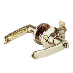 Ручка-защелка с ключом и фиксатором золото (680208) - фото 2