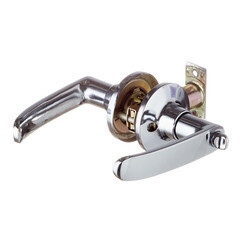 Ручка-защелка с ключом и фиксатором хром (680209) - фото 3