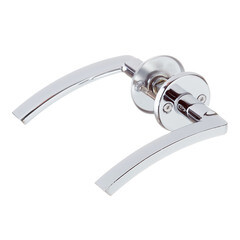 Ручка дверная круглая розетка хром (680212) - фото 3