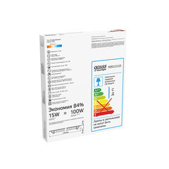 Светильник встраиваемый светодиодный белый 15 Вт 3000К IP20 Gauss Slim ДВО (939111115) - фото 4