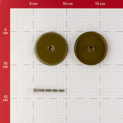 Заглушка декоративная круглая розетка фисташка - фото 2