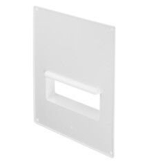 Площадка торцевая горизонтальная ПТГ фланец 60х120 пластиковая для плоских воздуховодов 180х250 мм - фото 1