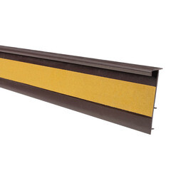 Плинтус ПВХ Salag 50 мм темно-коричневый 2500 мм под ковролин - фото 2