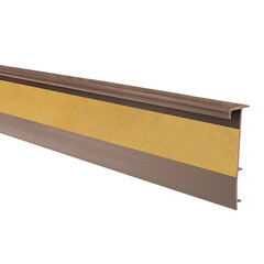 Плинтус ПВХ Salag 50 мм светло-коричневый 2500 мм под ковролин - фото 2