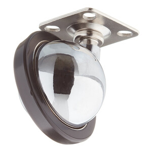 Ролик шариковый на площадке d50 мм (хром)