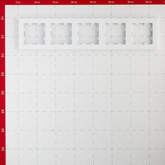 Рамка Systeme Electric AtlasDesign пятиместная белая (ATN000105) - фото 3