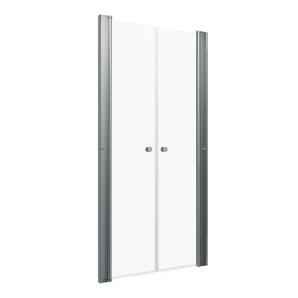 Изображение товара Душевая дверь Triton Дабл стекло прозрачное 90х185 см распашная профиль хром