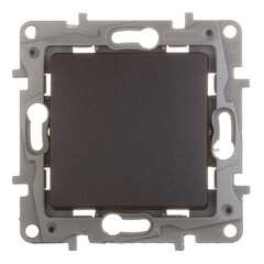 Переключатель Legrand Etika одноклавишный встраиваемый антрацит (672649) - фото 1