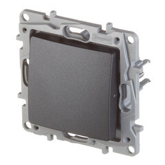 Переключатель Legrand Etika одноклавишный встраиваемый антрацит (672649) - фото 3