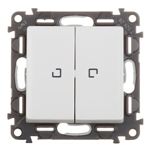 Выключатель Legrand Valena LIFE 752428 двухклавишный скрытая установка ...