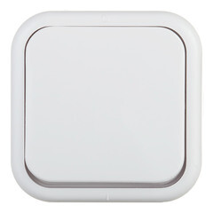 Выключатель Svet одноклавишный накладной белый (0601-00021) - фото 1