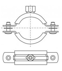 Хомут для круглых воздуховодов d125 мм оцинкованный - фото 3