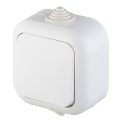 Выключатель Svet одноклавишный накладной белый (0601-00011) - фото 3