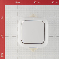 Выключатель Svet одноклавишный накладной белый (0601-00011) - фото 2