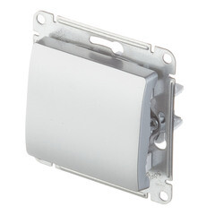 Переключатель Systeme Electric Glossa одноклавишный встраиваемый алюминий (GSL000361) - фото 3