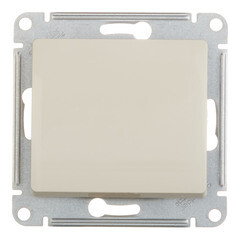 Переключатель Systeme Electric Glossa одноклавишный встраиваемый бежевый (GSL000271) - фото 1