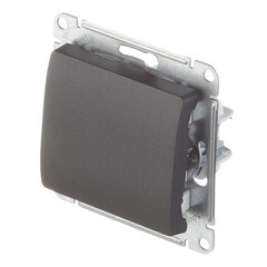 Переключатель Systeme Electric Glossa одноклавишный встраиваемый антрацит (GSL000771) - фото 3