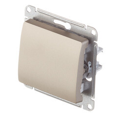 Переключатель Systeme Electric Glossa одноклавишный встраиваемый титан (GSL000471) - фото 3