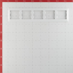 Рамка Systeme Electric Glossa пятиместная белая (GSL000105) - фото 2