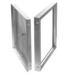 Люк ревизионный под плитку напольный Практика Барьер алюминиевый 500х500 мм скрытый - фото 6