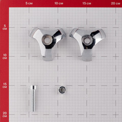 Держатель краб для трех труб к системе Joker d25 мм хром - фото 3