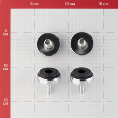 Подпятник к системе Joker M10 регулируемый хром (4 шт.) - фото 3