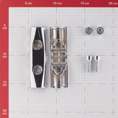 Соединитель для четырех/трех труб к системе Joker d25 мм хром - фото 2
