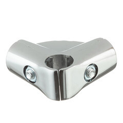 Соединитель угловой для трех труб к системе Joker d25 мм с площадкой хром - фото 4