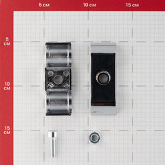 Соединитель труба-панель к системе Joker d25 мм хром - фото 3