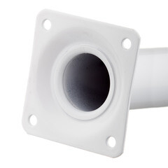 Ножка мебельная стальная 30х100 мм белая (1 шт.) - фото 4