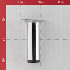 Ножка мебельная стальная 30х100 мм хром (1 шт.) - фото 3