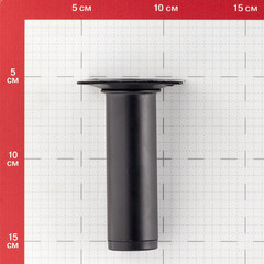 Ножка мебельная стальная 30х100 мм черная (1 шт.) - фото 3