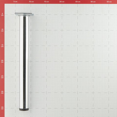 Ножка мебельная стальная 30х300 мм хром (1 шт.) - фото 2