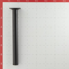 Ножка мебельная стальная 30х300 мм черная (1 шт.) - фото 2