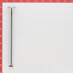 Ножка мебельная стальная 30х400 мм хром (1 шт.) - фото 2