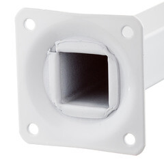 Ножка мебельная стальная 25х25х100 мм белая (1 шт.) - фото 4