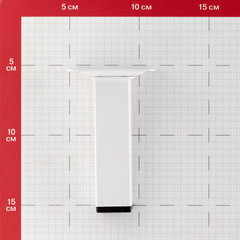 Ножка мебельная стальная 25х25х100 мм белая (1 шт.) - фото 2